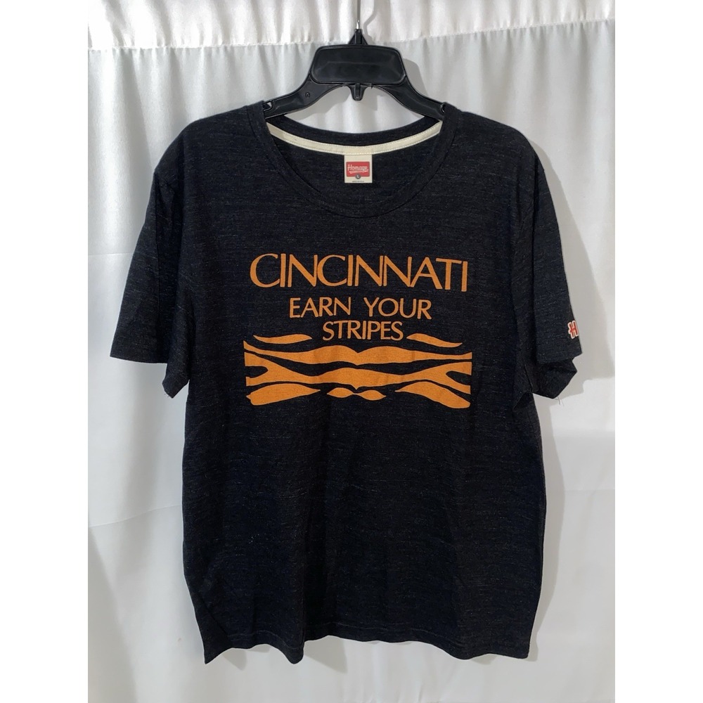 Homage Cincinnati Bengals Earn Your‎ Stripes T Shirt Large